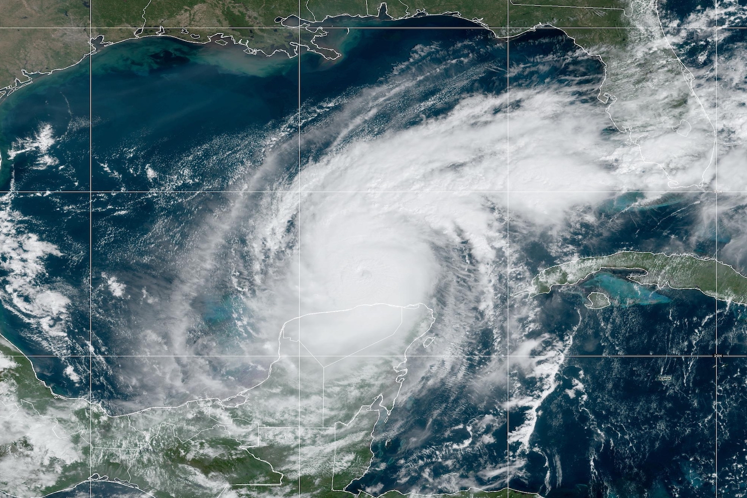 Graphic of possible Hurricane Milton landfall times