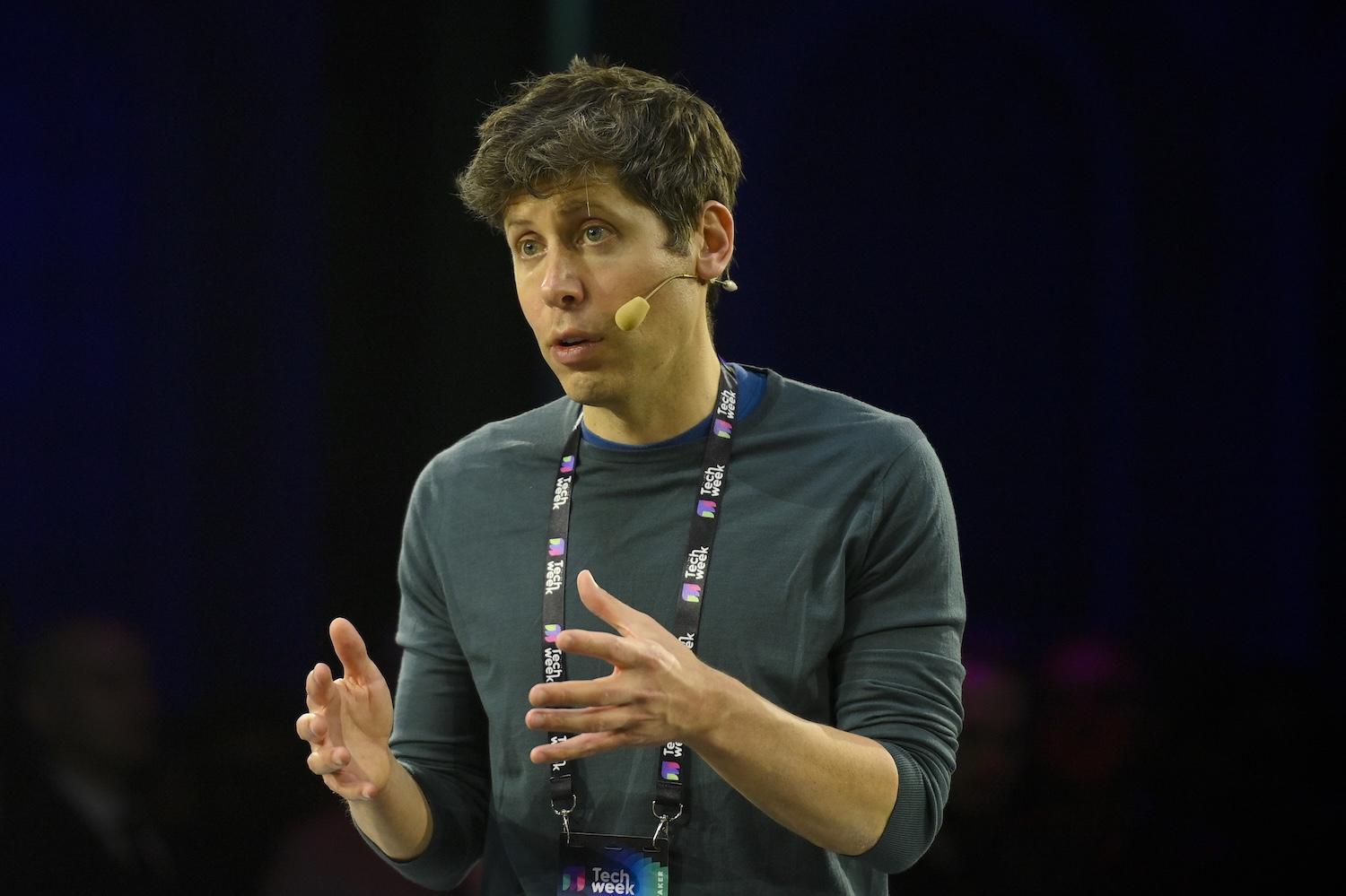 Sam Altman Co-founder and CEO of OpenAI speaks during the Italian Tech Week 2024 at OGR Officine Grandi Riparazioni on September 25, 2024 in Turin, Italy.