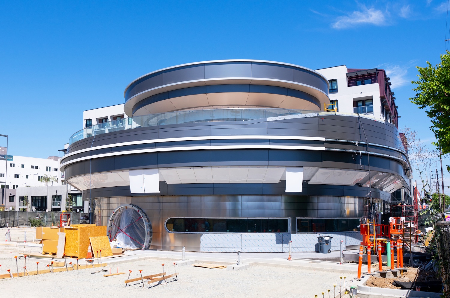 Elon Musk's new Tesla Diner & Drive-In, currently under construction along the Historic Route 66 stretch of Santa Monica Blvd on August 16, 2024 in Hollywood, California.