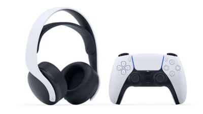 White headset and controller