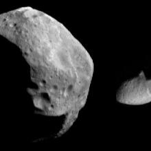 Two asteroids in our solar system.