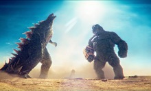 Godzilla and Kong roar together in "Godzilla x Kong: The New Empire."