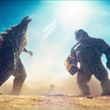 Godzilla and Kong roar together in "Godzilla x Kong: The New Empire."