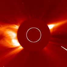 A comet got vaporized by the sun and a spacecraft watched it happen