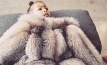 Two-year-old North West wears luxurious fur coat, demands 'No pictures!'