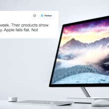 Sorry Apple, Twitter users have spoken. Microsoft wins this round.