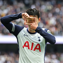 Son Heung-Min of Tottenham Hotspur celebrates