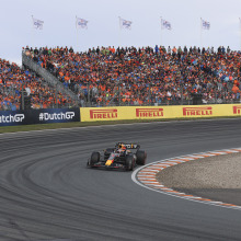 Max Verstappen of the Netherlands driving the car