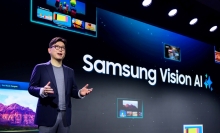 Samsung Vision AI being presented onstage at CES 2025