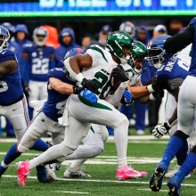 The Jets and Giants clash in NFL action