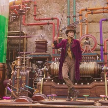 Timothee Chalamet dancing in "Wonka"