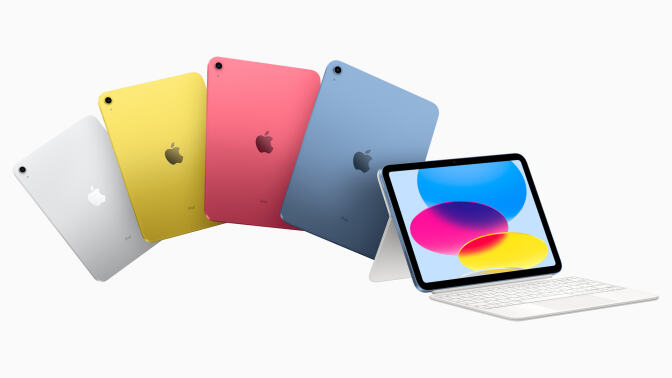 2022 ipad in four different colors