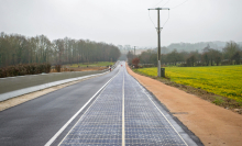 French village becomes home to the world's first solar panel road