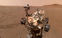 NASA's Perseverance rover takes a selfie on Mars.