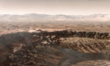 A NASA animation shows water breaking into Mars' Jezero Crater, a region that could have potentially supported life.