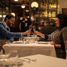 Marouane Zotti as Luca and Michelle Buteau as Mavis in Survival of the Thickest