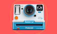 Get a free photo book when you buy this Polaroid instant film camera