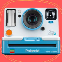 Get a free photo book when you buy this Polaroid instant film camera