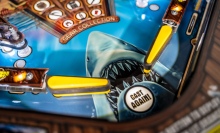 Stern 'Jaws' pinball table playing field