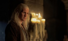 Daemon Targaryen in the castle of Harrenhal, wearing his sleeping clothes.