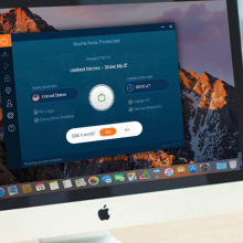 VPN app window on Mac desktop computer