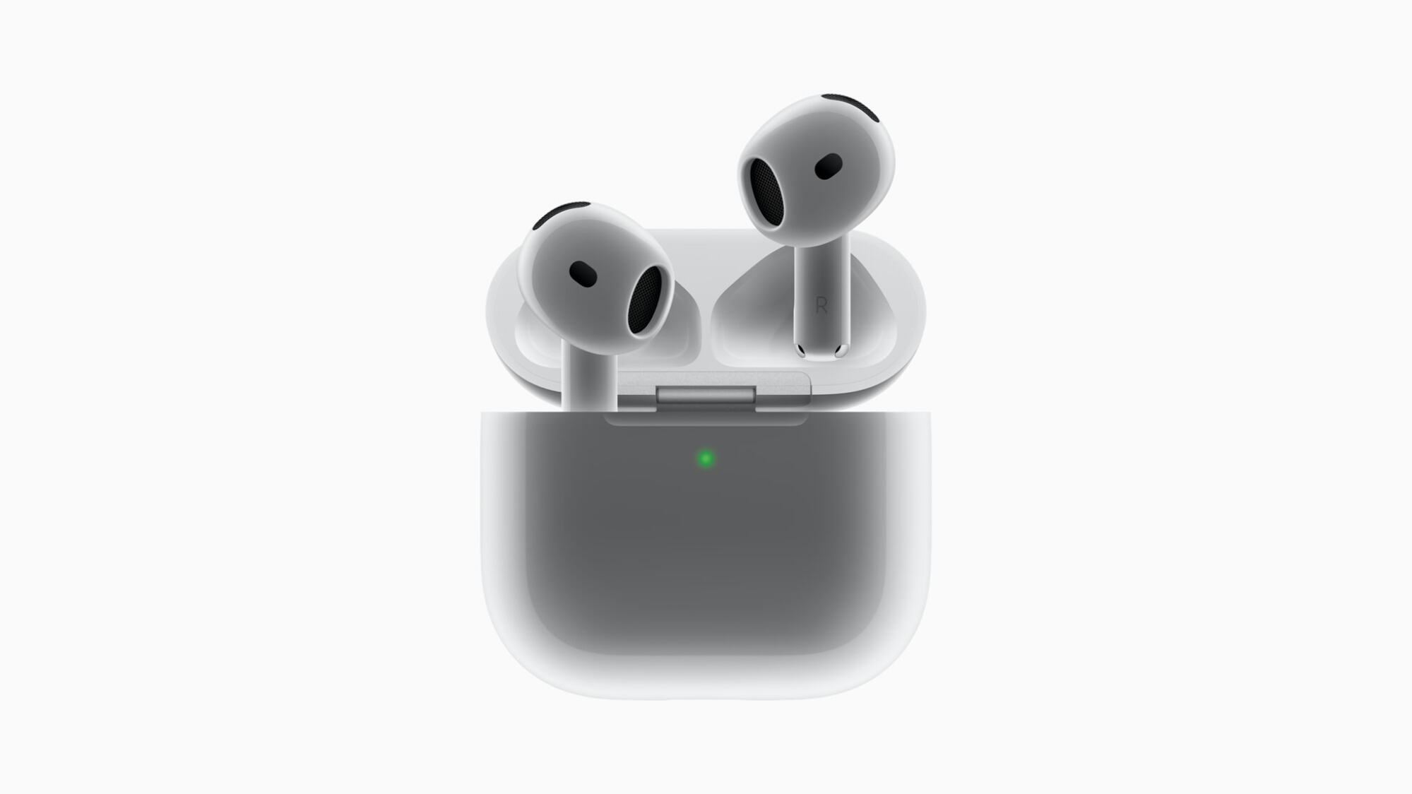 the airpods 4 in their charging case