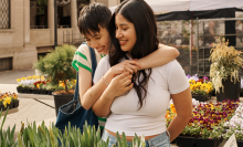 two people in an embrace