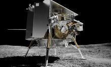 Astrobotic Peregrine landing on the moon