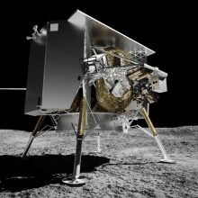 Astrobotic Peregrine landing on the moon