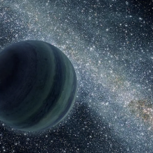 A NASA conception of a rogue planet in the cosmos. 