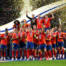 Spain Euros 2024 win celebration