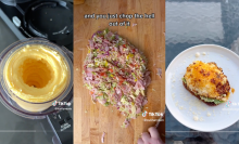 different tiktok food trends in one image