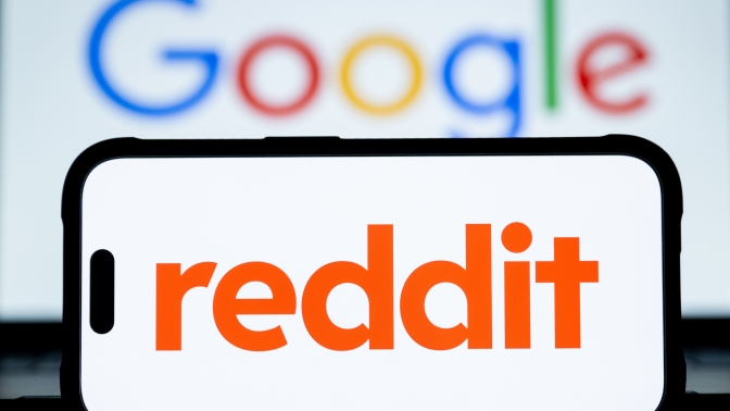 Reddit and Google logos