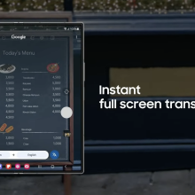 Samsung full screen translation feature screenshot