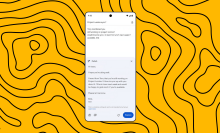 Google phone showing how to "Polish" an email draft.