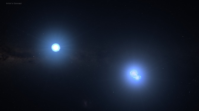 stars orbiting each other