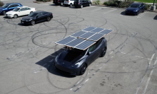 Dartsolar solar roof on Model Y