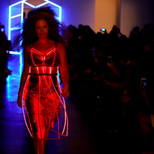 This designer lit up the runway with Intel technology