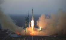 China launches manned mission to experimental space station