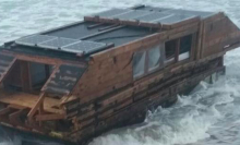 Solar-powered houseboat from Canada washes up in Ireland