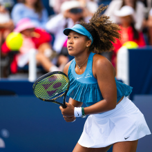 Naomi Osaka of Japan in action