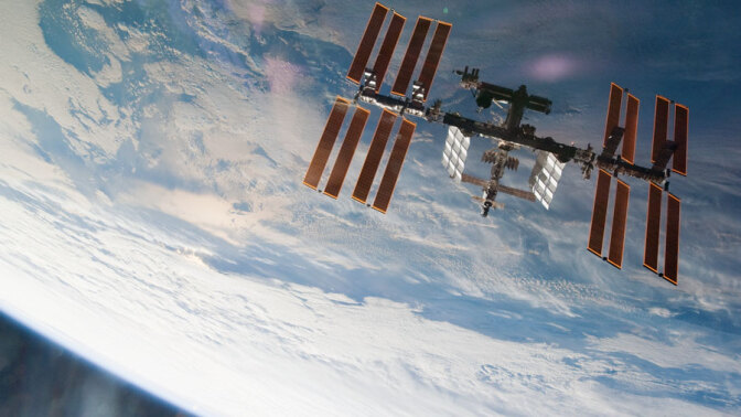 The International Space Station as seen from NASA's Space Shuttle Endeavour in 2010.