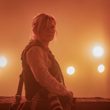 Kirstin Dunst plays a war photojournalist in "Civil War."