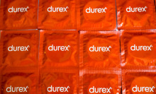 red durex condom wrappers