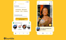 screenshots of bumble app spotify integration