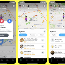 Snap Map adds 'My Places' for a Google Maps feel