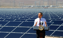 Obama says clean energy's momentum is 'irreversible,' even under Trump