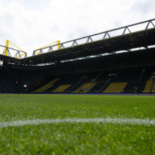 A general view is showing the inside of Westfalenhalle stadium