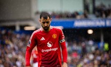 Bruno Fernandes of Manchester United in action