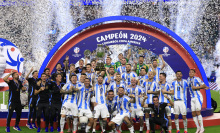 Argentina Copa Ameirca 2024 win celebrations